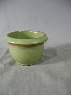 Frankoma Pottery Plainsman Prairie Green Small Bean Pot Bowl BP