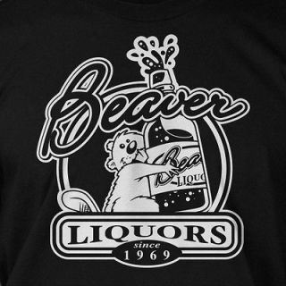 Beaver Liquors Funny Sexy Animal Alcohol Booze Rude Cool Awesome T 