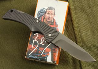 Mini Gerber Bear Grylls Survival Folding Knife Thin & Lightweight