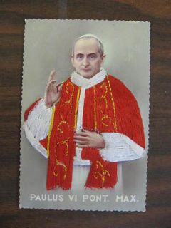 Paulus VI Pont Max Pope Embroidered Outfit Novelty Postcard