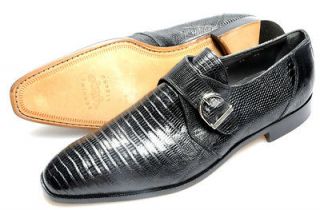 New DAVID EDEN Black Lizard Loafers Shoes 12 NIB $1,295