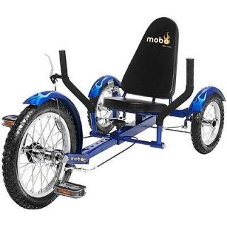 NEW Mobo Recumbent Cruiser Bicycle Bike 3 Wheel Trike   BLUE