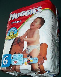 36 Vintage Huggies Diapers sz 6 over 35 lb MICKEY MOUSE 2004 Minnie 