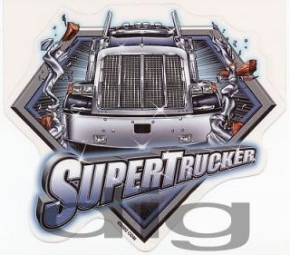 SUPER TRUCKER Big Rig Tractor Trailer SEMI Sticker/Decal