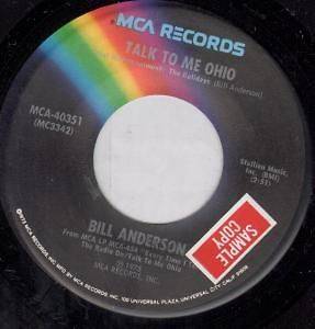 BILL ANDERSON talk to me ohio 7 b/w i still feel the same about you 