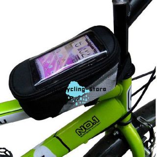 2012 New Cycling Bike Bicycle Frame Pannier Front Tube Bag For Cell 