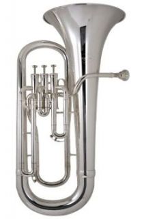 2012 Besson BE1062 Bright Silver Plate or Clear Lacquer Euphonium w 