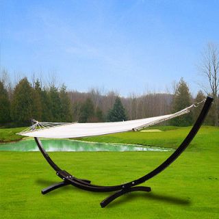 New MTN Deluxe Cypress Wooden Wood Curved Arc Hammock Stand Free 