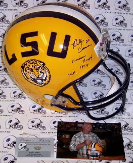 BILLY CANNON HAND SIGNED LSU TIGERS FULL SIZE HELMET 1959 HEISMAN 