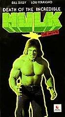 The Death of the Incredible Hulk (VHS) Ferrigno RARE