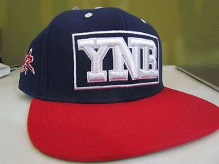   Young and Reckless Letterman Snapback Flat Bill Hat One Size Blue/Red