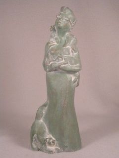Isabel Bloom Cat Woman Beautiful Sculpture/Figu​rine With Cats 