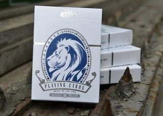 White Lions Series B Playing Cards Rare Deck by David Blaine NEW 2012
