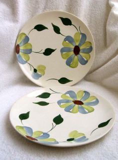 Blue Ridge Southern Potteries Whirligig Dinner Plates 10 1/4 inches
