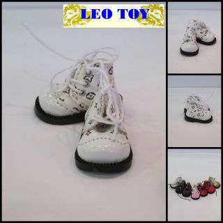 Blythe Pullip 1/6 Doll Shoes Big Head Martin Gothic Punk Low BOOTS 