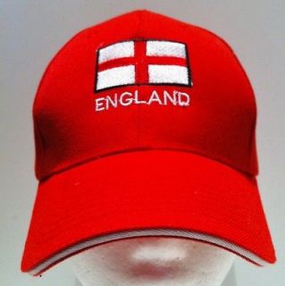 ENGLAND FLAG UK BRITISH SOCCER ALL SPORTS BASEBALL CAP CHAPEAU 