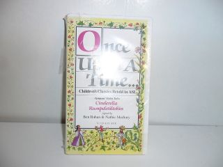 ONCE UPON A TIME Childrens Classics ASL SIGN LANGUAGE VHS GRIMMS FAIRY 