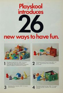 Newly listed 1971 Ad Playskool Preschool Toys Record Player People 