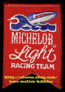 PATCH 4 Vintage Uniform Collectible MICHELOB LIGHT Beer SCARAB BOAT 