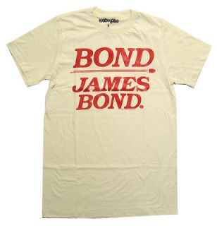 James Bond 007 Bullet Vintage Style Mighty Fine Movie Adult T Shirt 