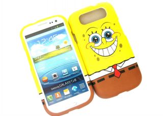 Designer SpongeBob Squarepants SAMSUNG GALAXY S3 Case full Cover Front 