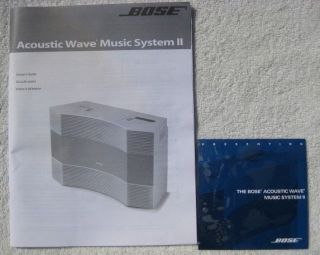 bose wave music system 2 owners guide + cd
