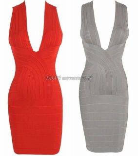 Bandage Bodycon Celebrity Dress Evening Cocktail Party Prom Dress XS 