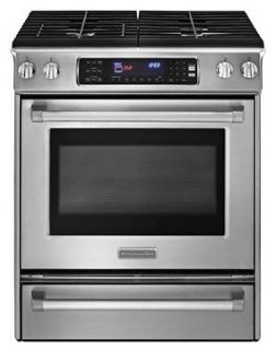   Pro Line Series KGSS907XSP 30 Slide in Gas Range with 4 Burners