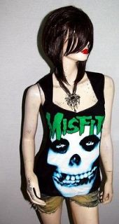 Misfits Horror Metal Punk Rock DIY Pentagon Neckline Vest Top Shirt