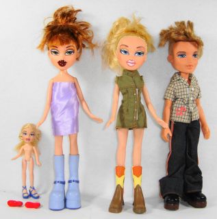 Lot of 4 Bratz Dolls Cloe Meygan Cameron Mini Cloe MGA Entertainment 