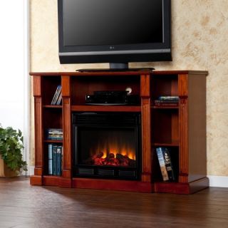   Fireplace Heater + Mantle & Bookcases Firebox Rich Espresso Finish