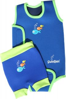  Baby Wetsuit & Swim Nappy Set * SAVE £s* Cute Fish Logo (Girls&Boys