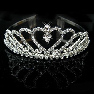 Wedding Bridal Bridesmaid Flower Girls crystal tiara crown / headband