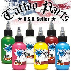StarBrite Tattoo Ink 6 Primary Color Starter Set 1/2 oz