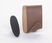 Pachmayr Deluxe Classic Brown Leather slip on Recoil pad (SMALL 