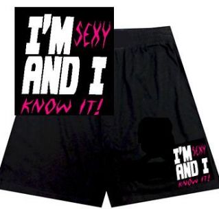 Funny   Im sexy and I know it print mens boxers/boxer shorts (LMFAO 