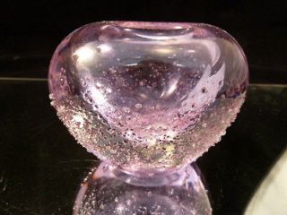   glass Vase alexandrite glass  Heart Vase Zelezny Brod COLOR CHANGE
