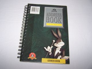 New Looney Tunes Address Book By Stuart Hall Nice Spiral Bound Book 