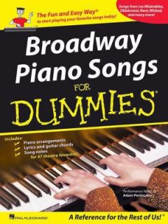 Broadway Piano Songs for Dummies by Greg Herriges 2008, Paperback 