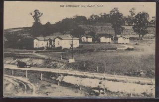 Postcard CADIZ,Ohio/OH Bittersweet Inn view 1930s