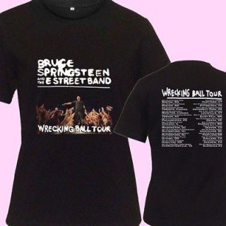BRUCE SPRINGSTEEN WRECKING BALL TOUR Date 2012 F3 New Tee T  Shirt S M 