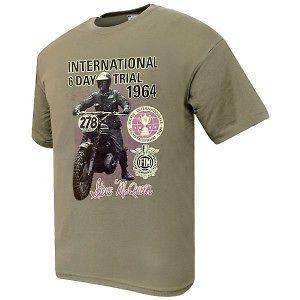 Steve McQueen T Shirt (International 6 Day Trial 1964)