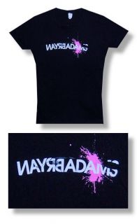 Bryan Adams  NEW JUNIORS / BABY DOLL Reverse Logo T Shirt  XLarge FREE 