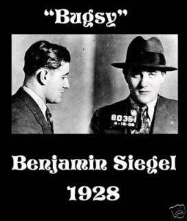 Bugsy Siegel Mafia Mobster Mug Shot 1930 poster print