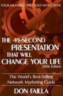45 Second Presentation That Will Change Your Life by Don Failla 2006 