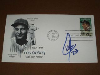   Justice Signed **INPERSON** Baseball First Day Cover FDC Cachet COA
