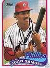 Juan Samuel signed FDC Cachet 1984 Phillies Limited Edition 225 300 