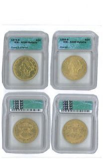 20 Liberty   2 coins Gold 100 year old US coins.Very Cheap
