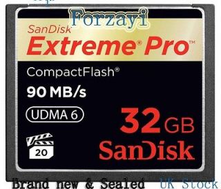   New SanDisk Extreme Pro Compact Flash Memory Card 32GB (600x 90MB/S