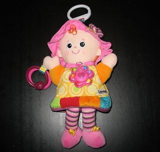 Lamaze Baby Doll Toy Crinkly Rattle Hang Crib Stroller Carseat Girl 